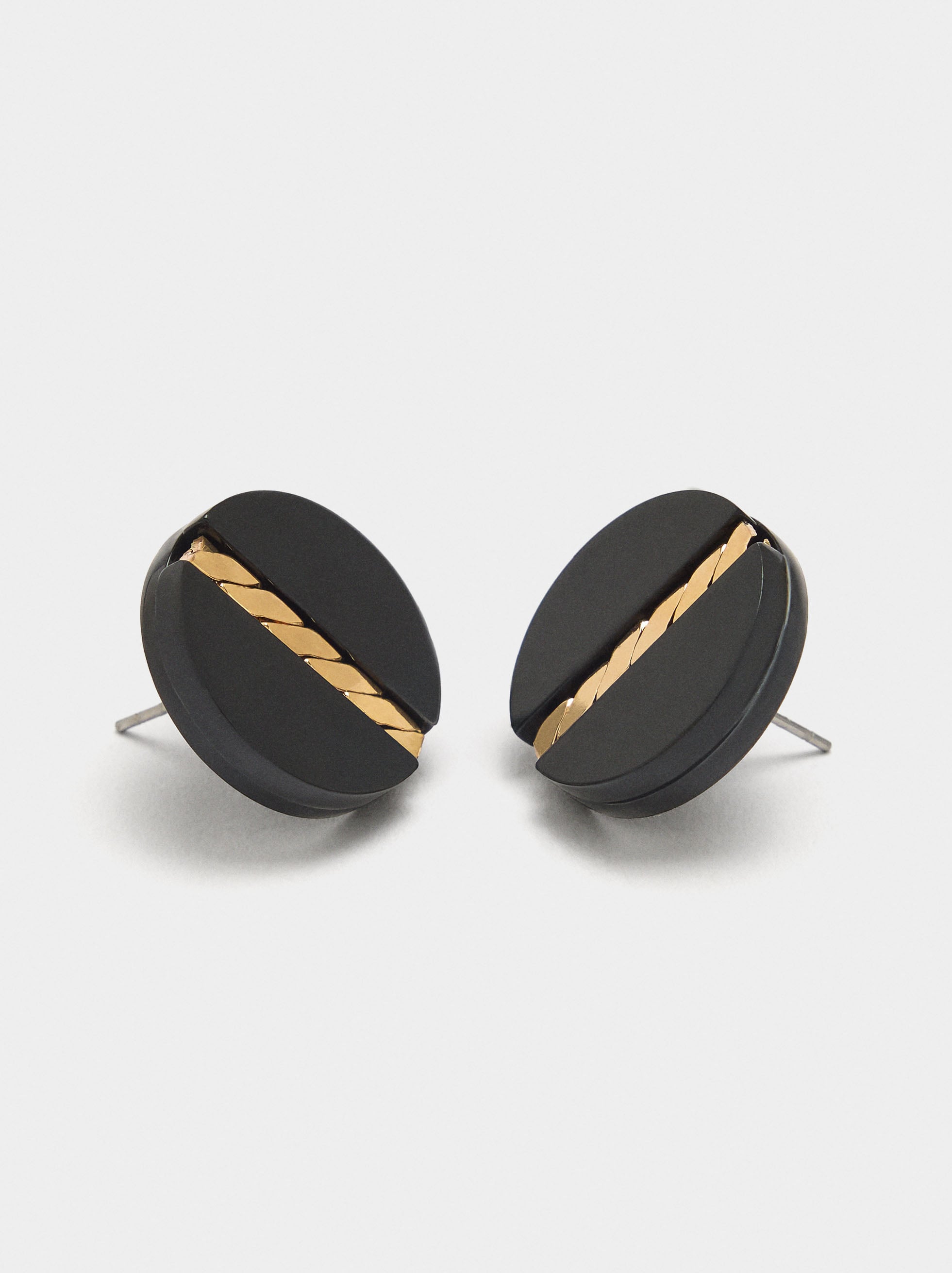 Pendientes Redondos De Resina