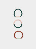 Set De Pulseras Elásticas Con Cuentas De Resina