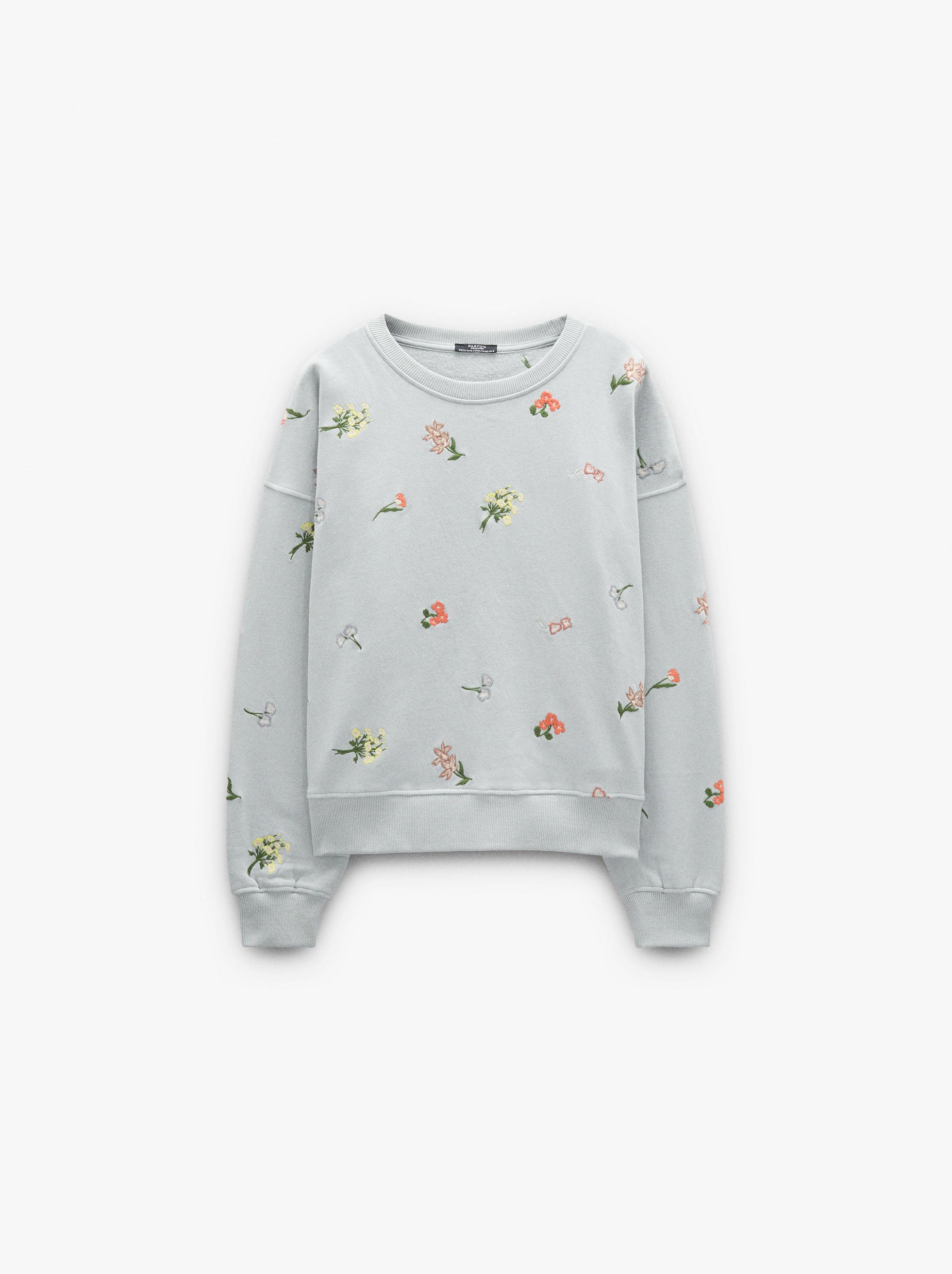 Sudadera Con Bordados 100% Algodón