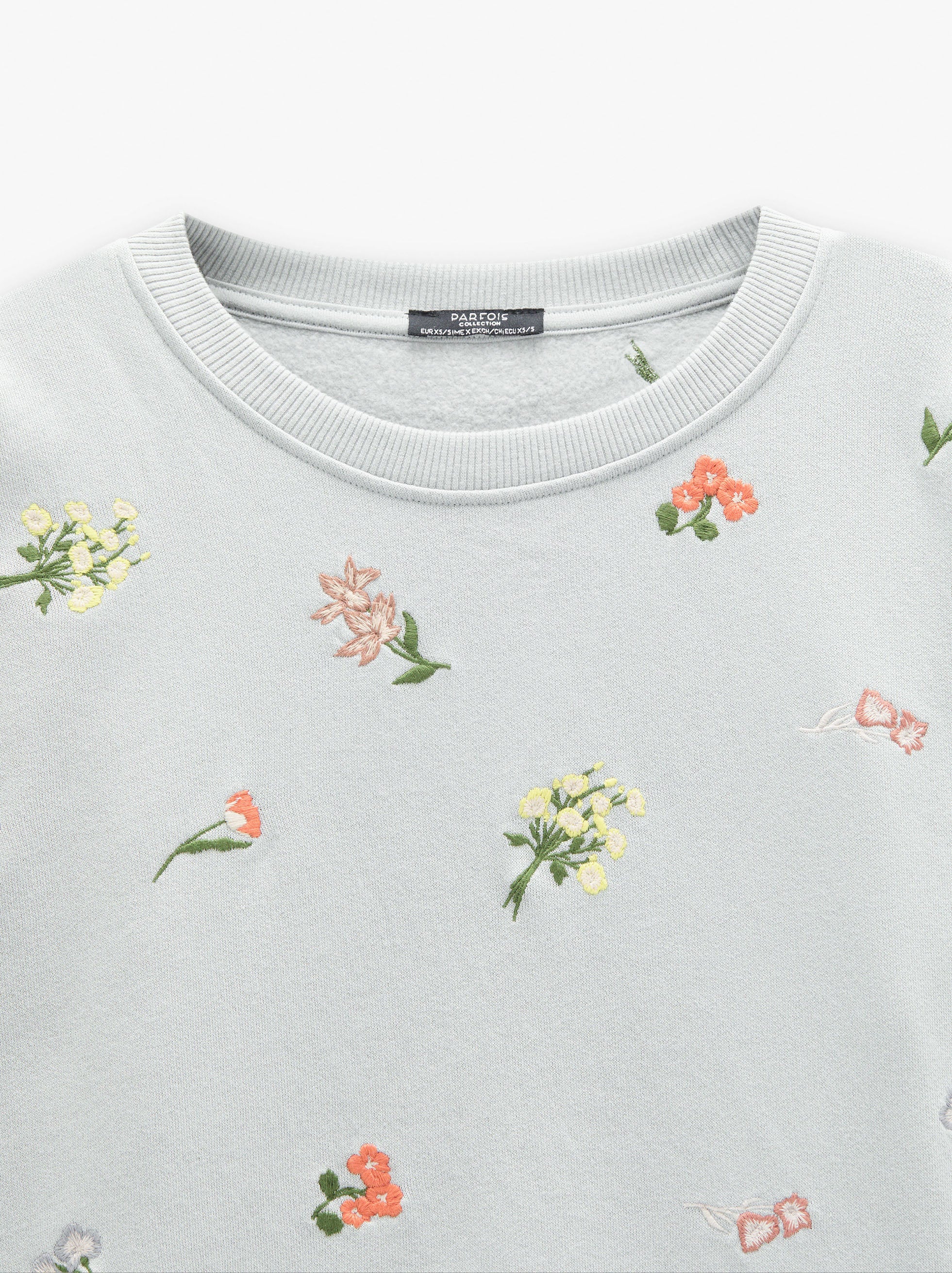 Sudadera Con Bordados 100% Algodón