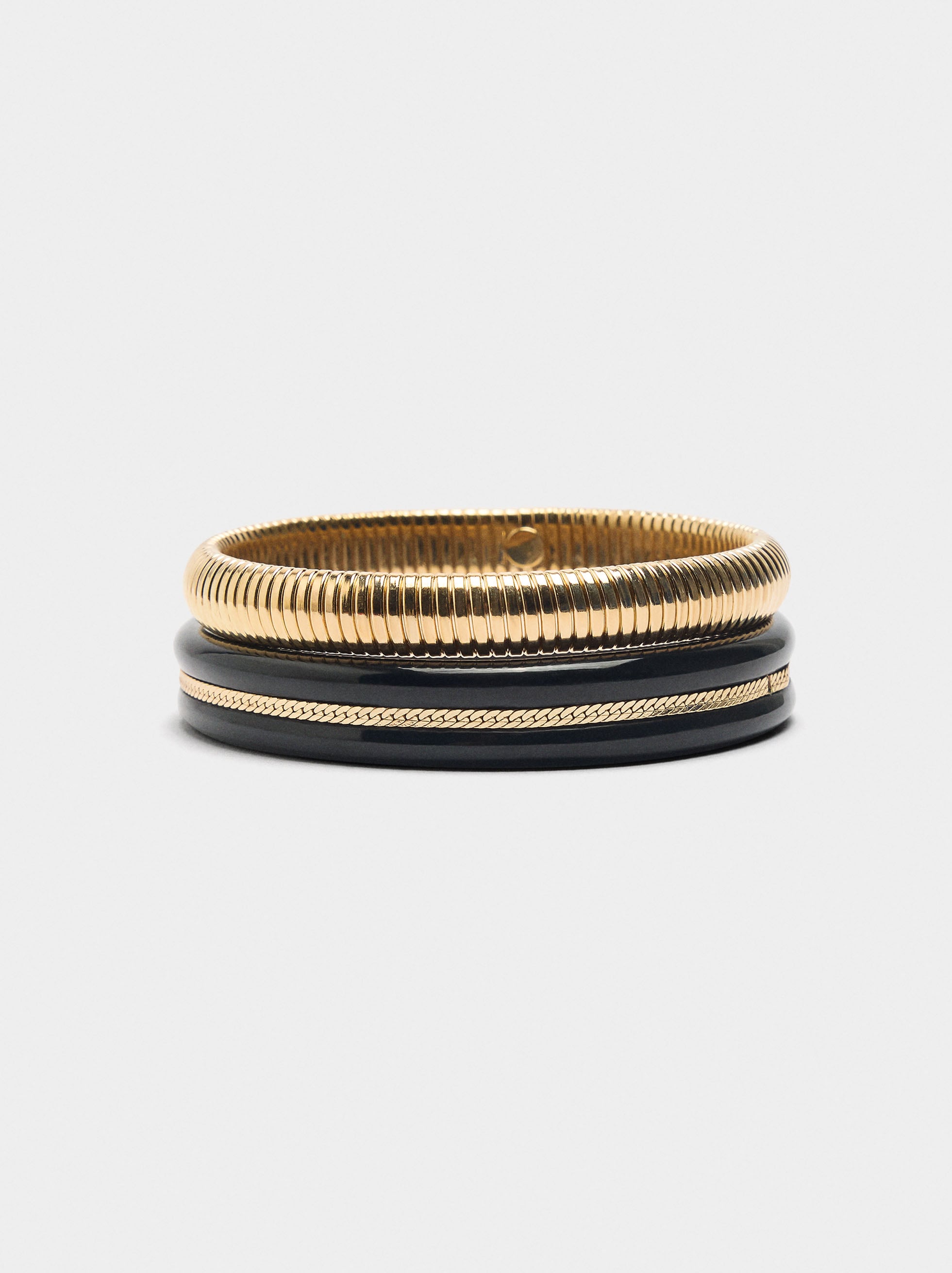 Set De Pulseras Con Resina