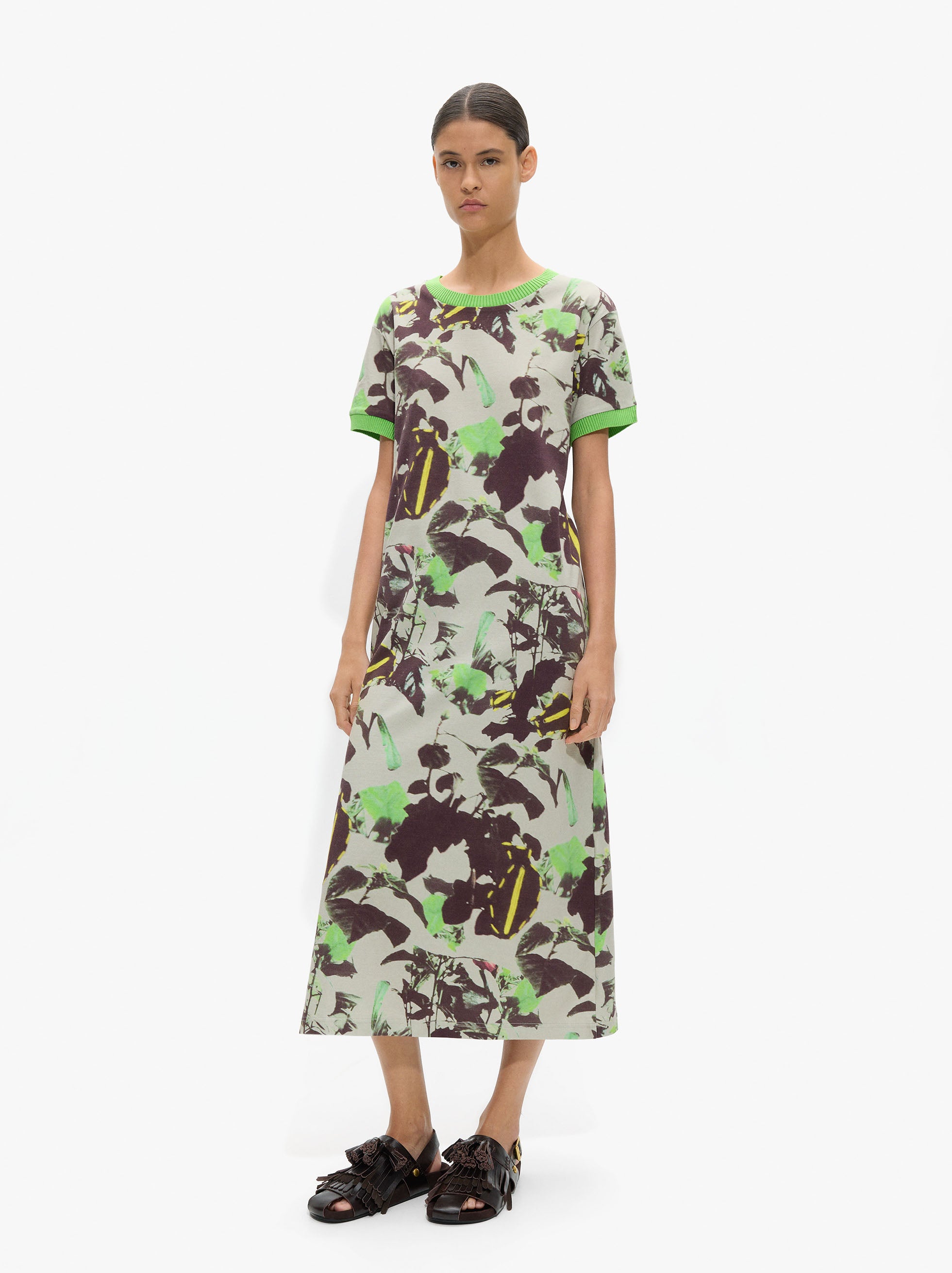 Vestido Estampado 100% Algodón