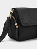 Bolso Bandolera De Nylon Con Solapa