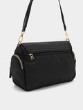 Bolso Bandolera De Nylon Con Solapa