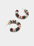 Aros Con Cuentas De Resina Multicolor