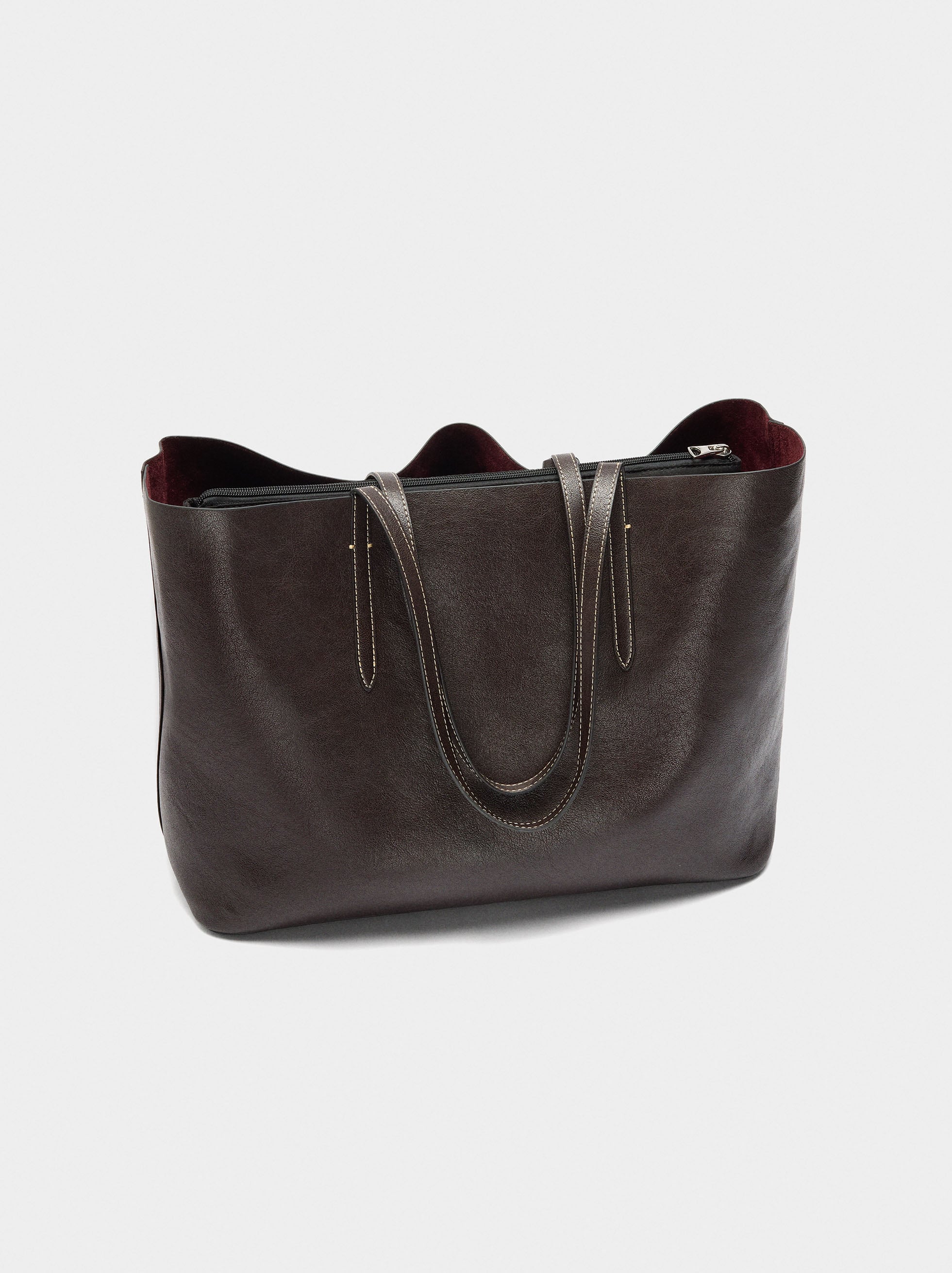 Bolso Shopper Reversible Con Bolsa Extraíble L