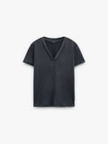 Camiseta Básica Con Escote En Pico