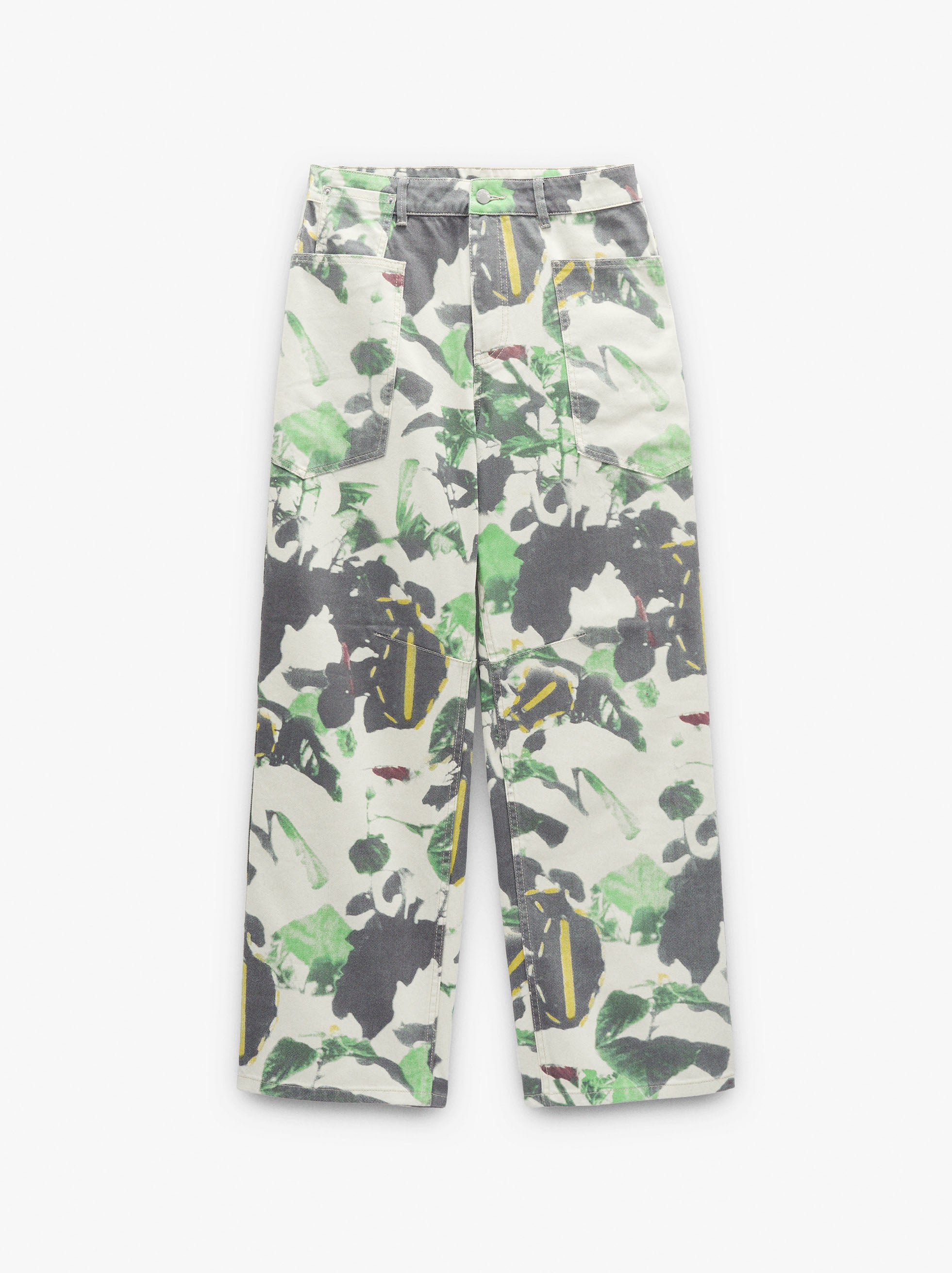 Pantalón Vaquero Estampado 100% Algodón