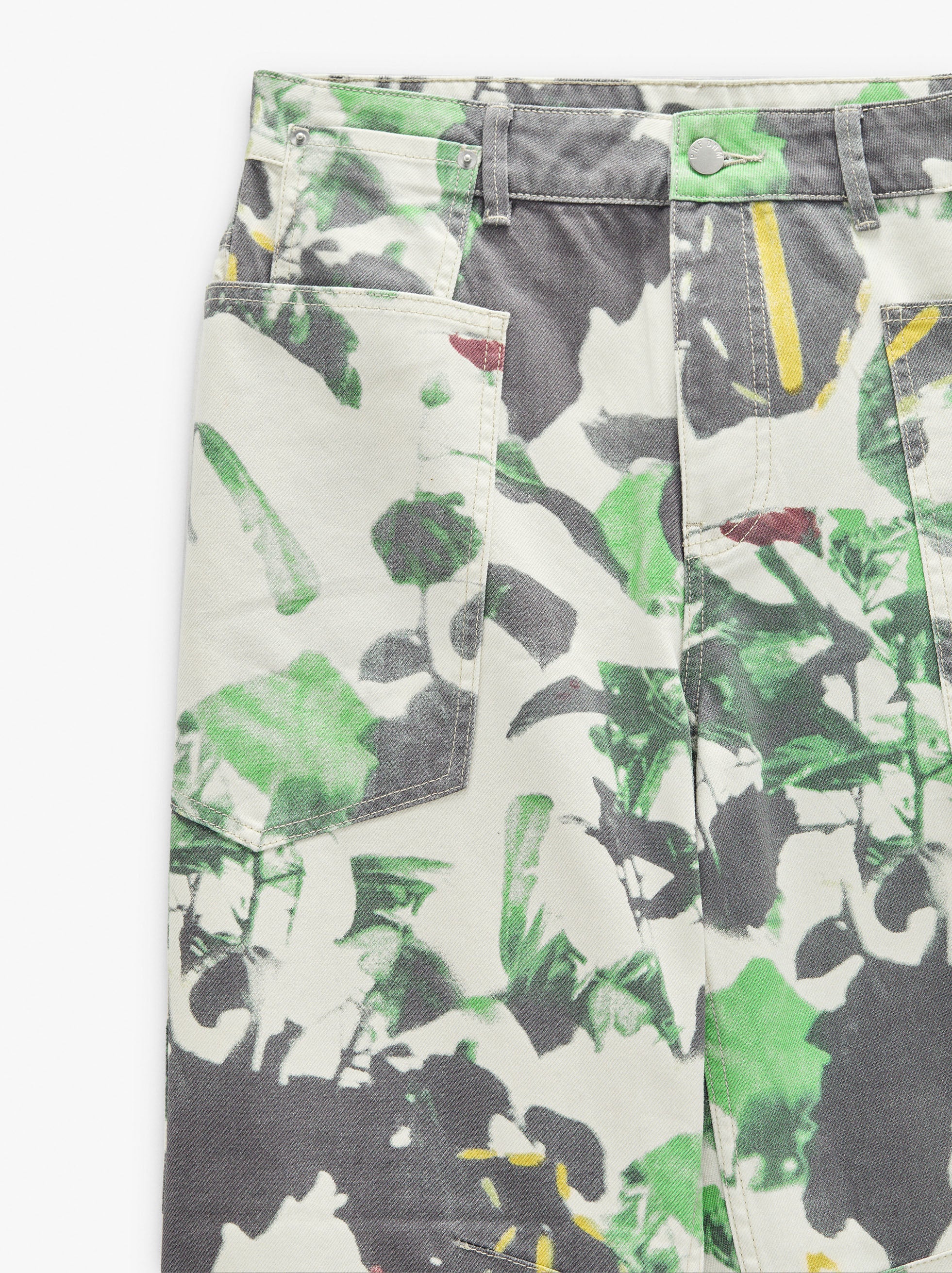 Pantalón Vaquero Estampado 100% Algodón