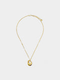 Collar Colgante De Aro Con Piedras - Baño De Oro 18k