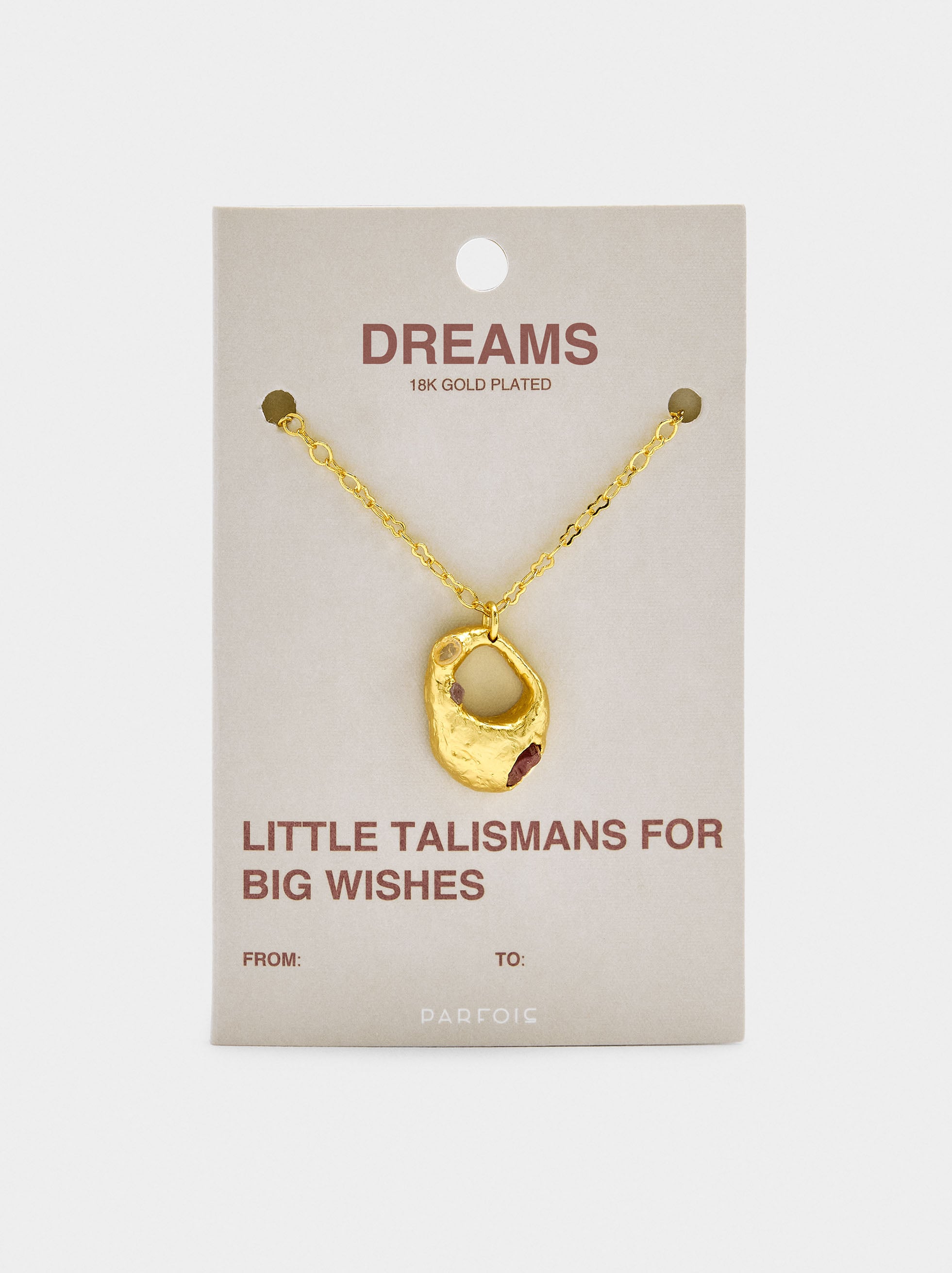 Collar Colgante De Aro Con Piedras - Baño De Oro 18k
