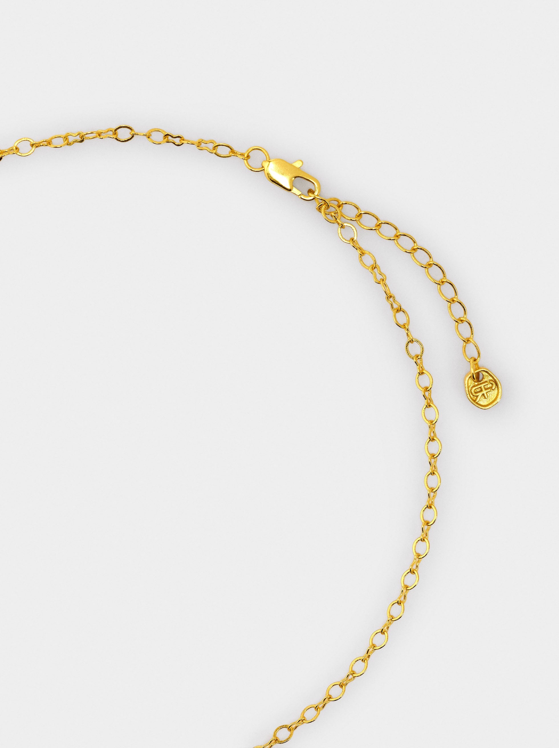 Collar Colgante De Corazón Con Piedras - Baño De Oro 18k