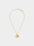 Collar Colgante Trébol Con Piedras - Baño De Oro 18k