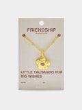 Collar Colgante Flor Con Piedra - Baño De Oro 18k