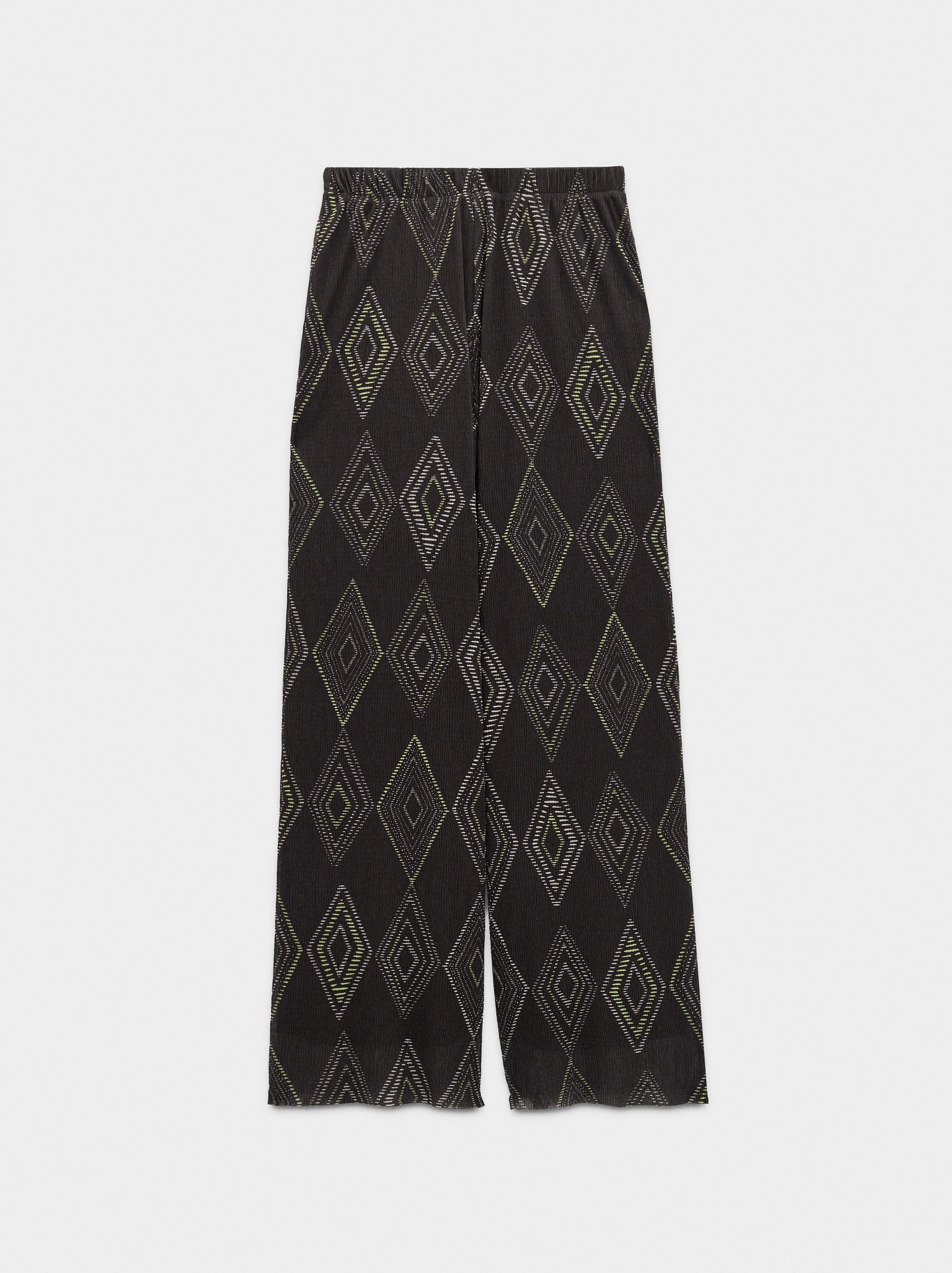 Pantalón Estampado De Rombos