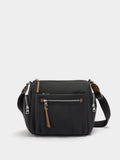 Bolso Bandolera Con Bolsos Exteriores