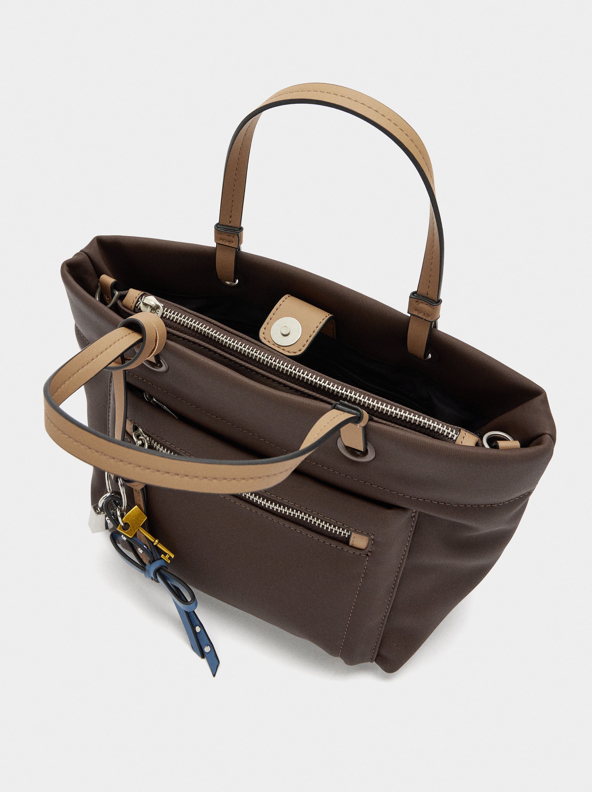 Bolso Tote Con Penduro