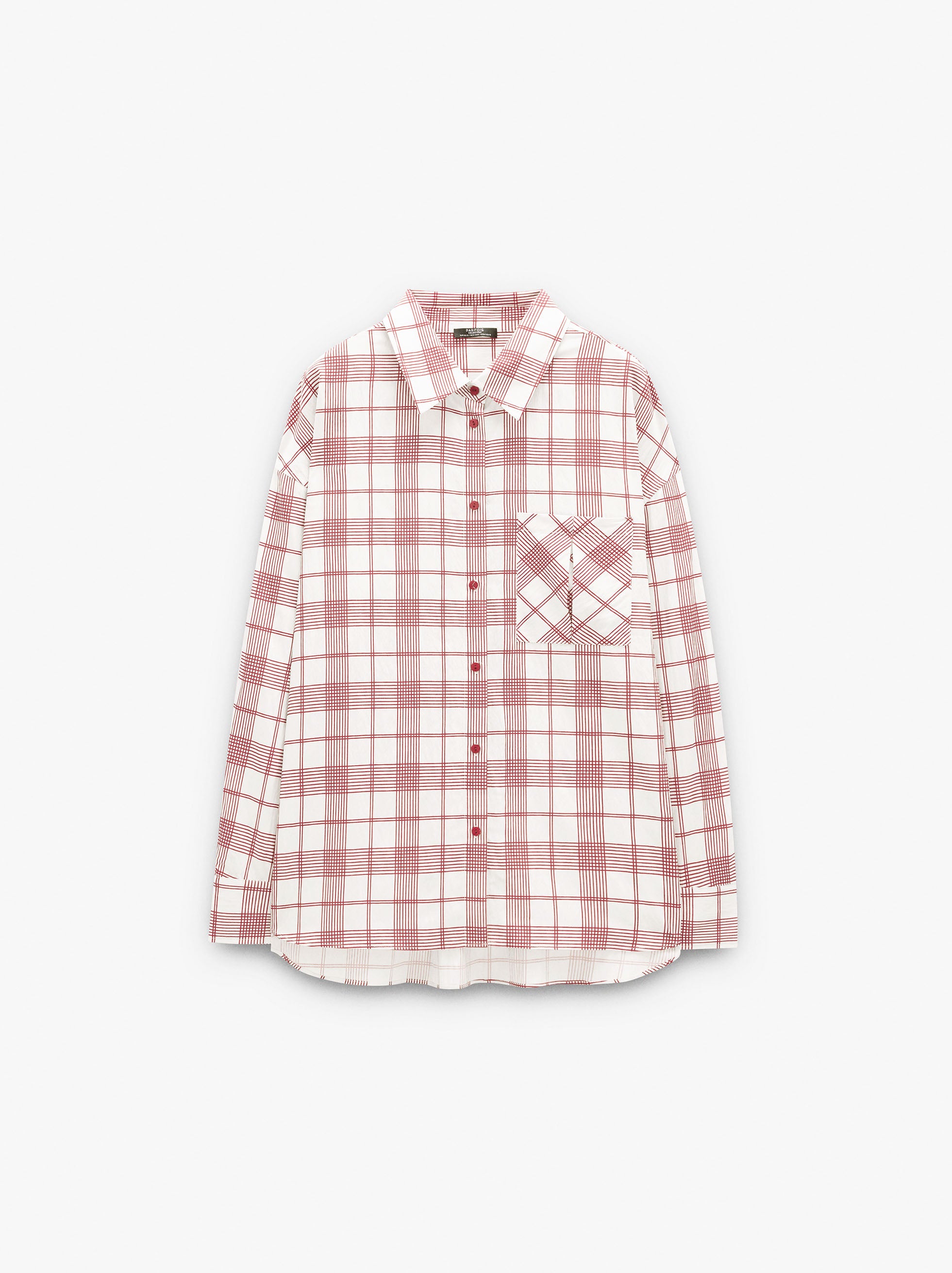 Camisa Con Bolsillo A Cuadros