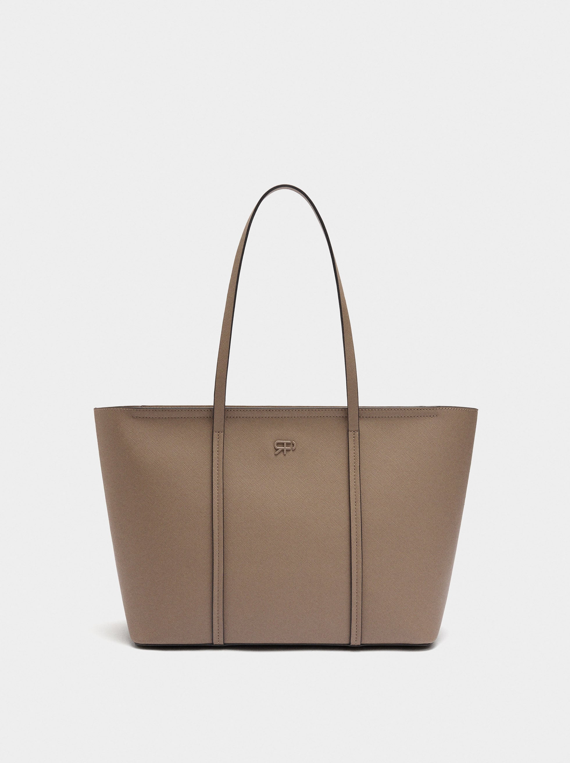 Bolso Shopper Con Textura