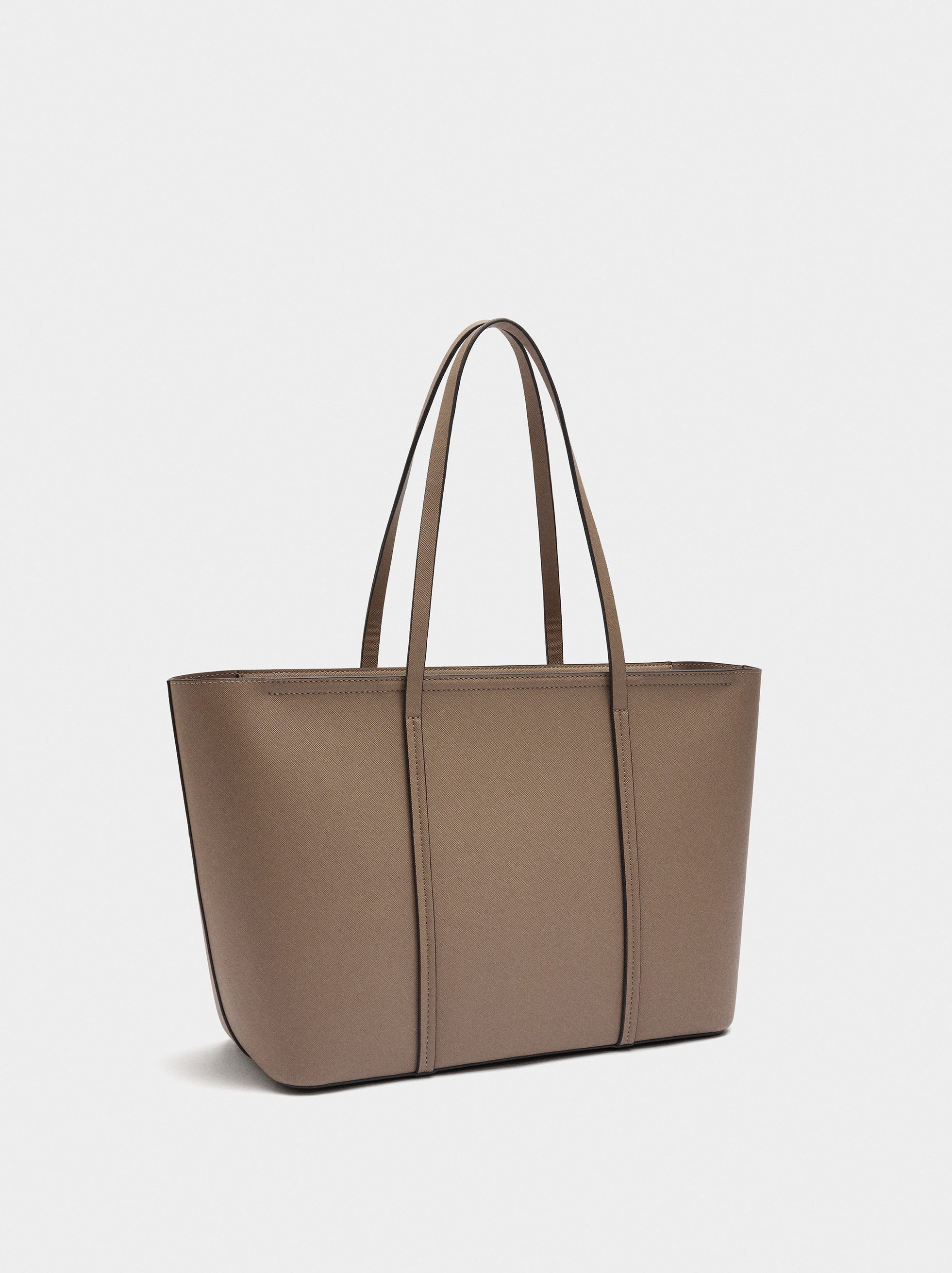 Bolso Shopper Con Textura