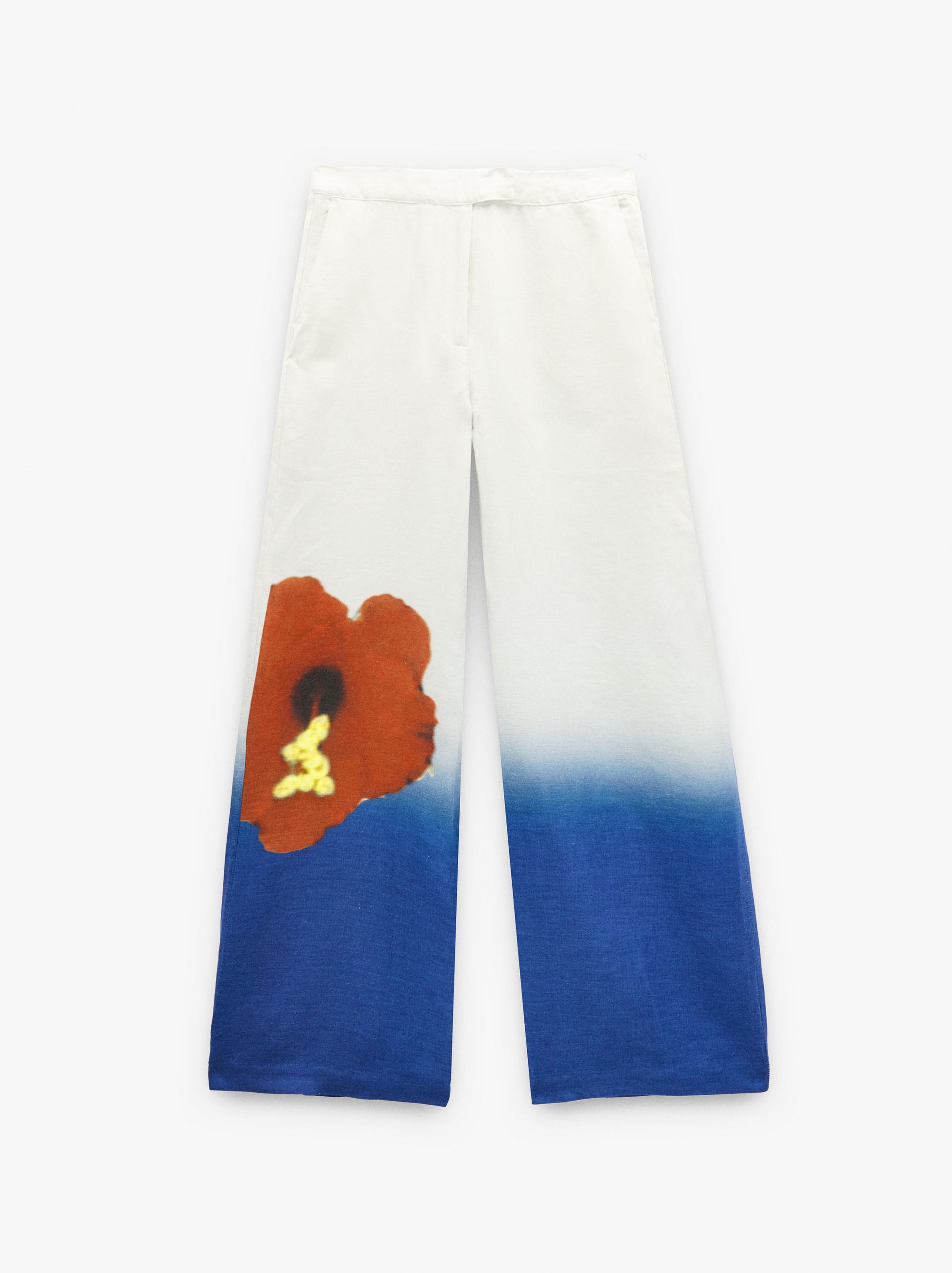 Pantalón Estampado 100% Lino