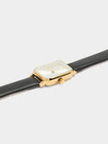 Reloj Cuadrado Con Pulsera Efecto Piel