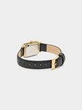 Reloj Cuadrado Con Pulsera Efecto Piel