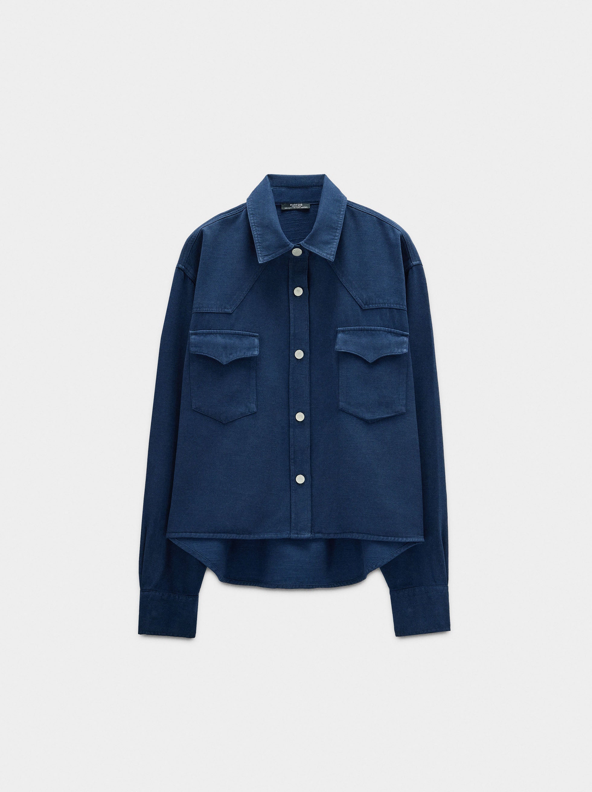 Camisa Vaquera Mezcla De Lyocell Y Algodón