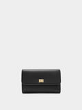 Cartera Lisa Con Solapa
