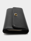 Cartera Lisa Con Solapa