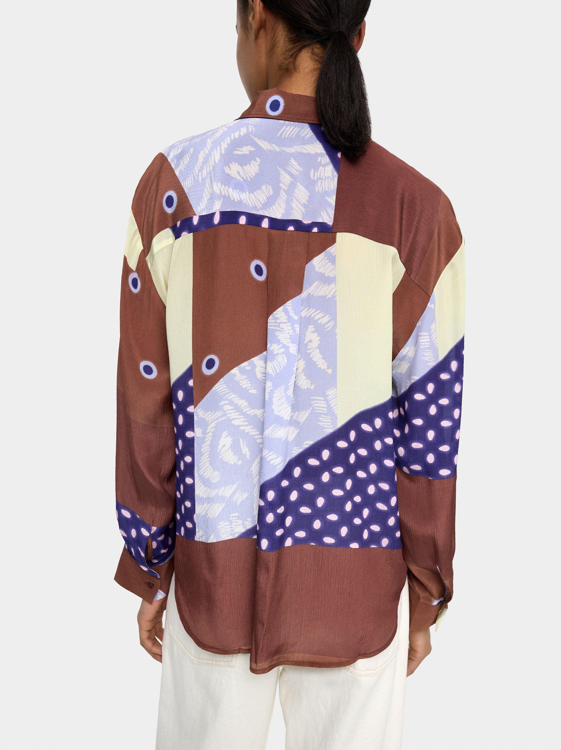 Camisa Fluida Con Estampado