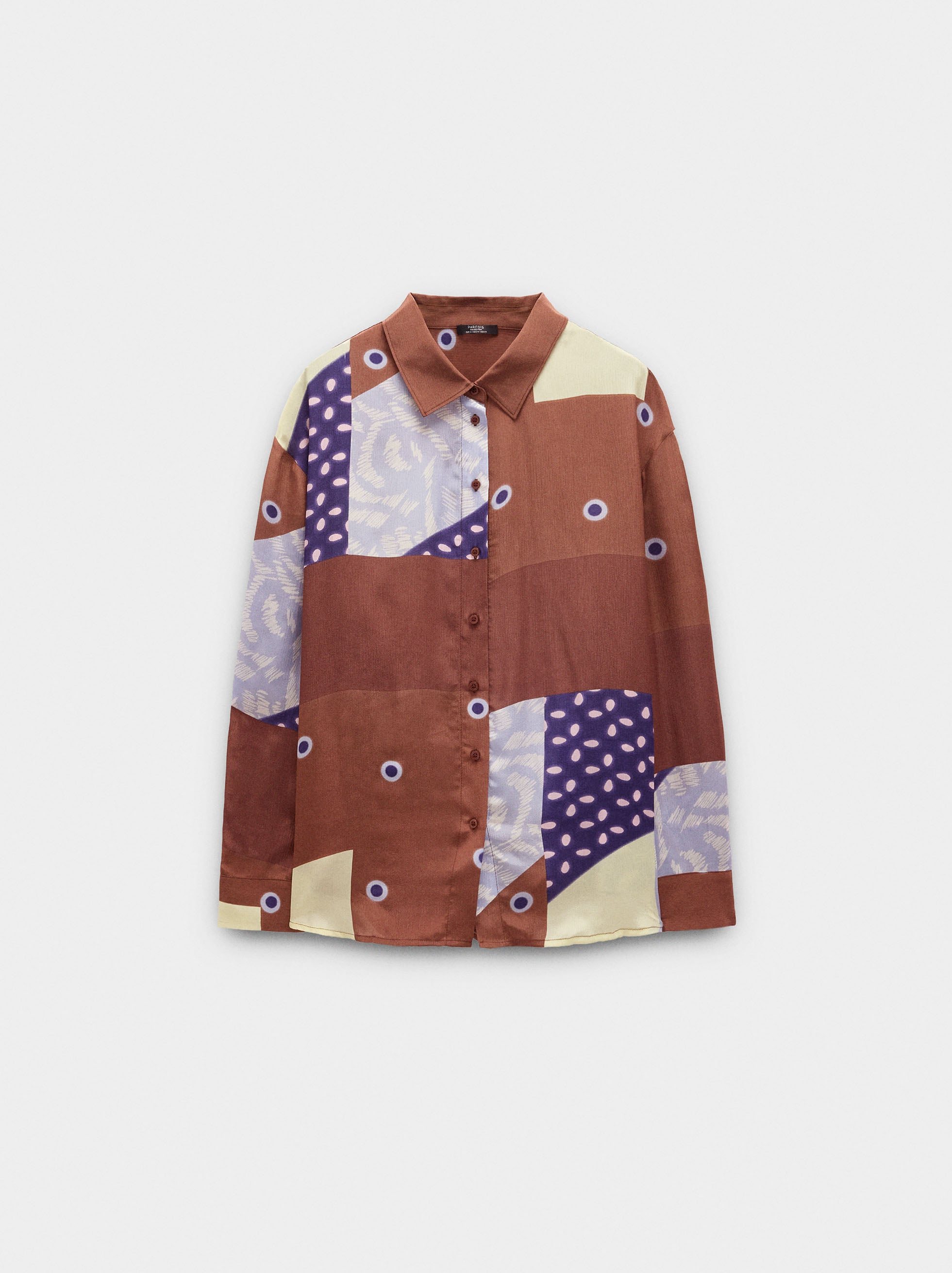 Camisa Fluida Con Estampado