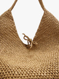 Bolso De Hombro Efecto Rafia