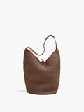 Bolso De Hombro Efecto Rafia