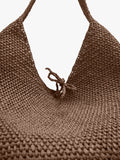 Bolso De Hombro Efecto Rafia
