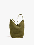 Bolso De Hombro Efecto Rafia
