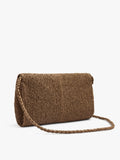 Bolso Bandolera Efecto Rafia Con Solapa