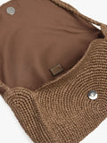 Bolso Bandolera Efecto Rafia Con Solapa