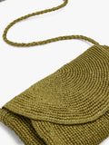 Bolso Bandolera Efecto Rafia Con Solapa