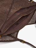 Bolso Shopper Efecto Rafia Con Colgante