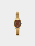 Reloj De Malla Metálica De Acero Inoxidable