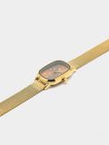 Reloj De Malla Metálica De Acero Inoxidable