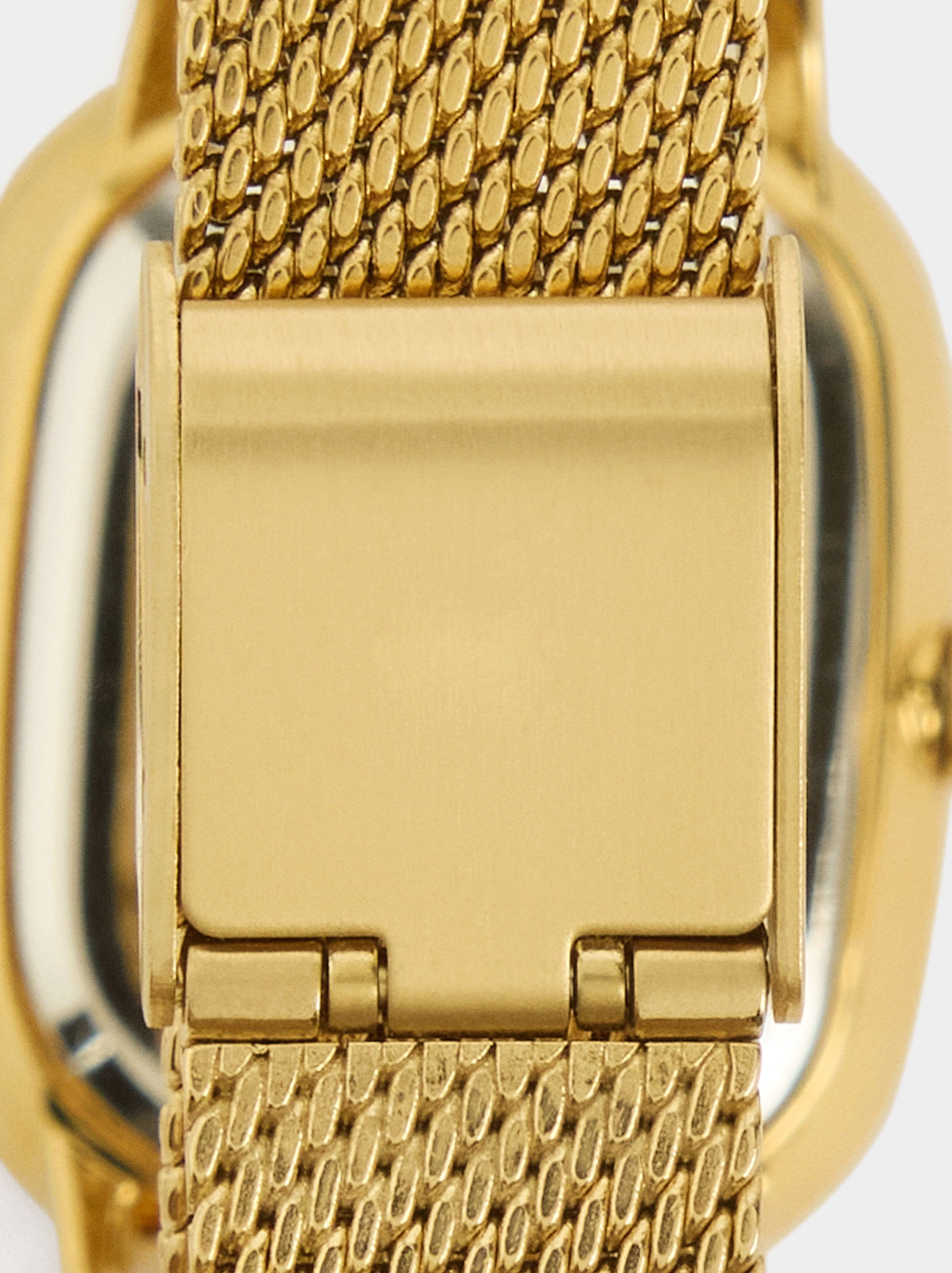 Reloj De Malla Metálica De Acero Inoxidable