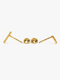 Set De Pendientes Baño De Oro 18k - Plata De Ley 925