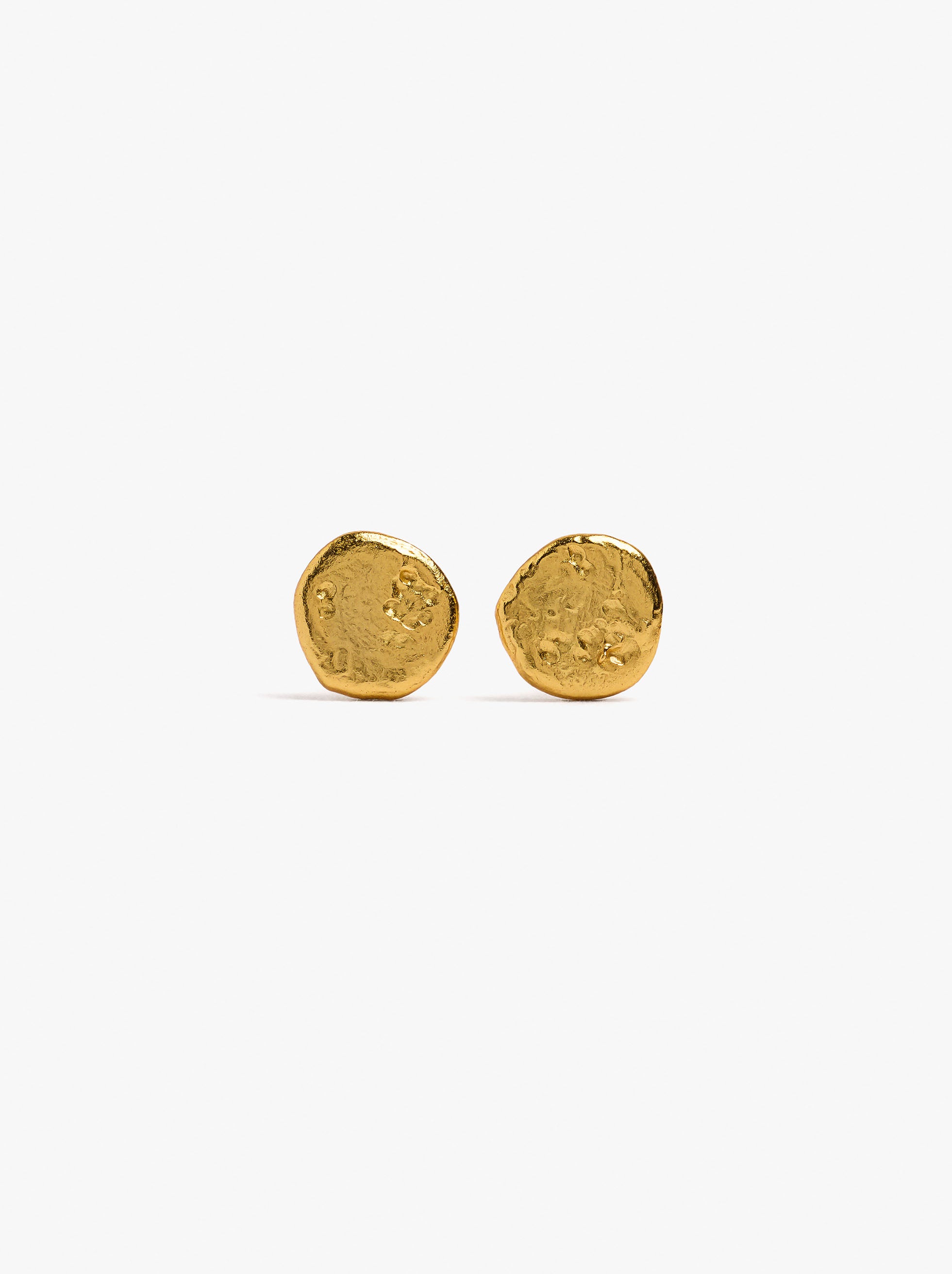 Pendientes Redondos Cortos - Plata De Ley 925