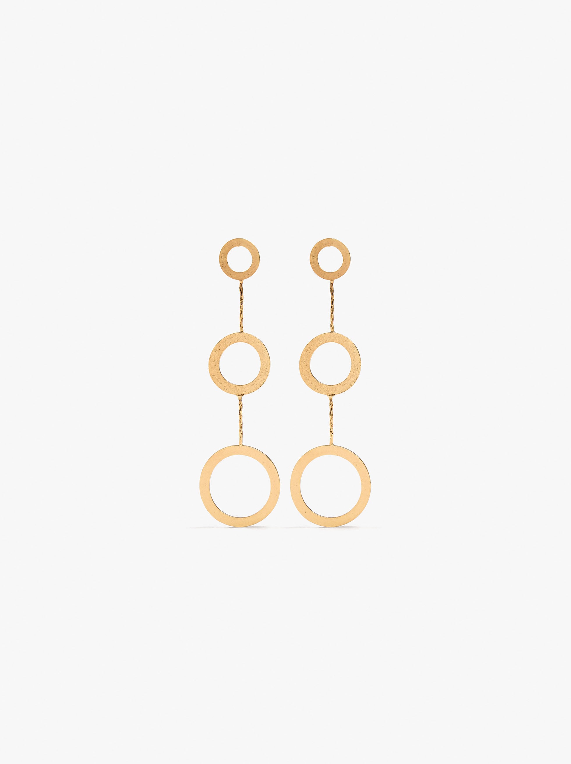 Pendientes Largos Con Aro