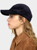 Gorra Canalada De Terciopelo
