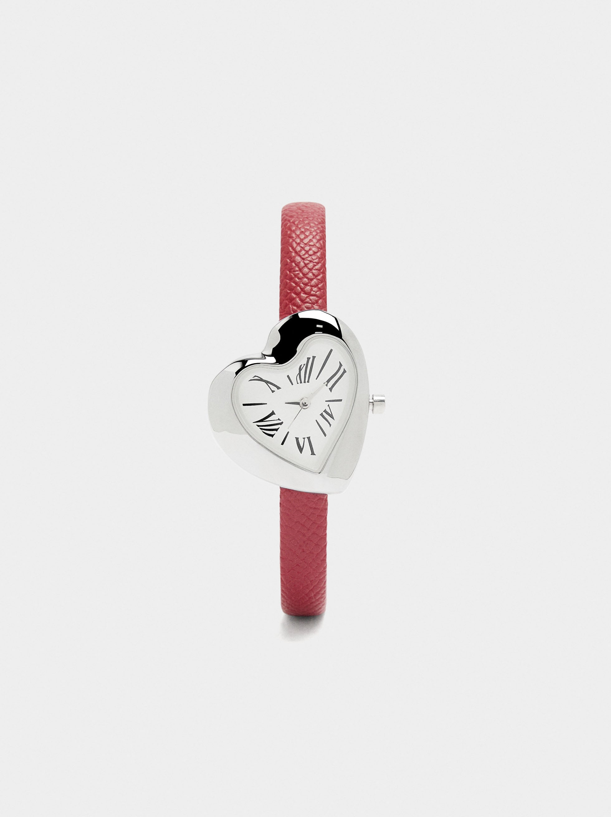 Reloj Corazón Pulsera Con Textura