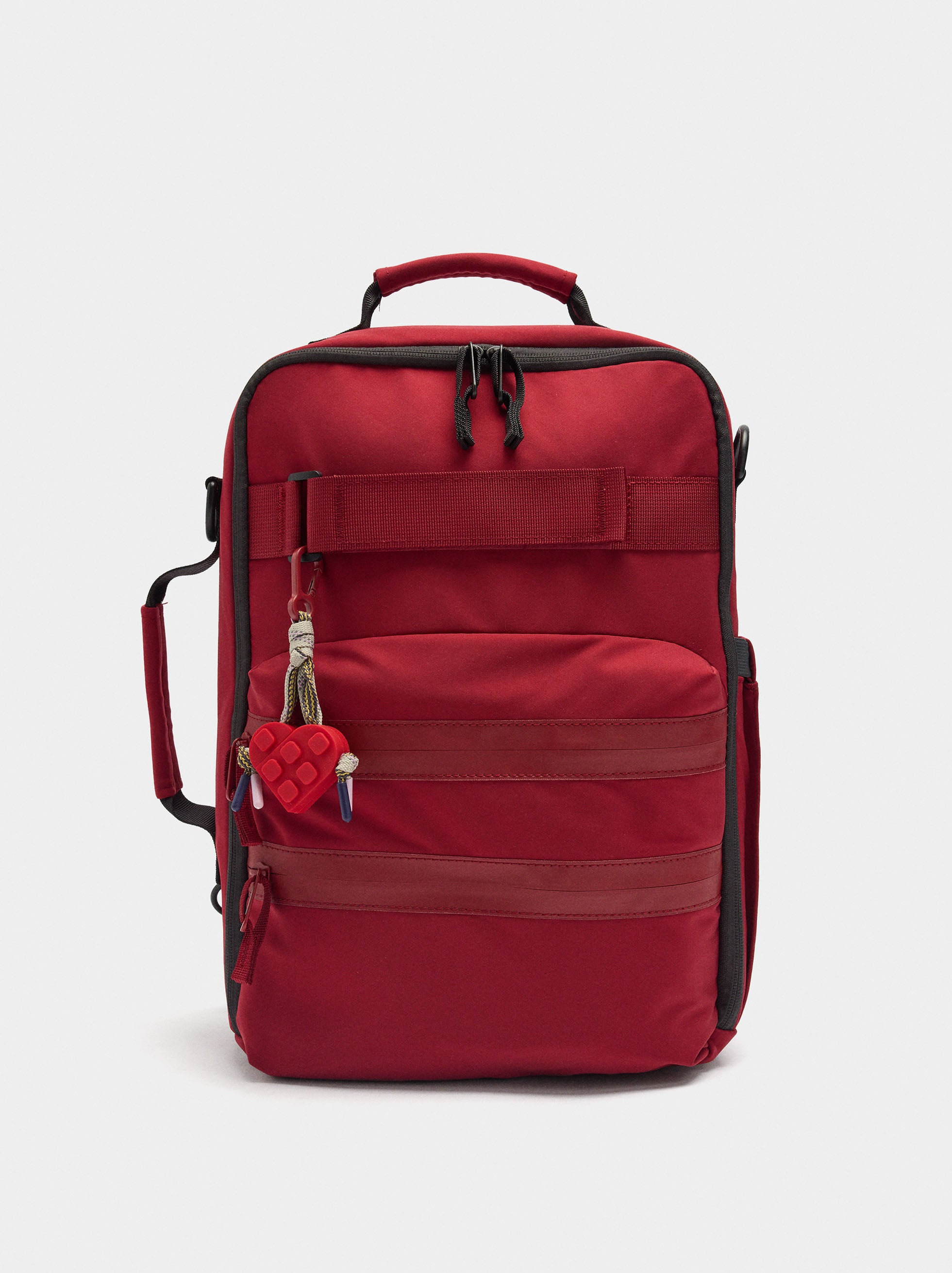 Mochila De Cabina De Nylon Colgante De Corazón