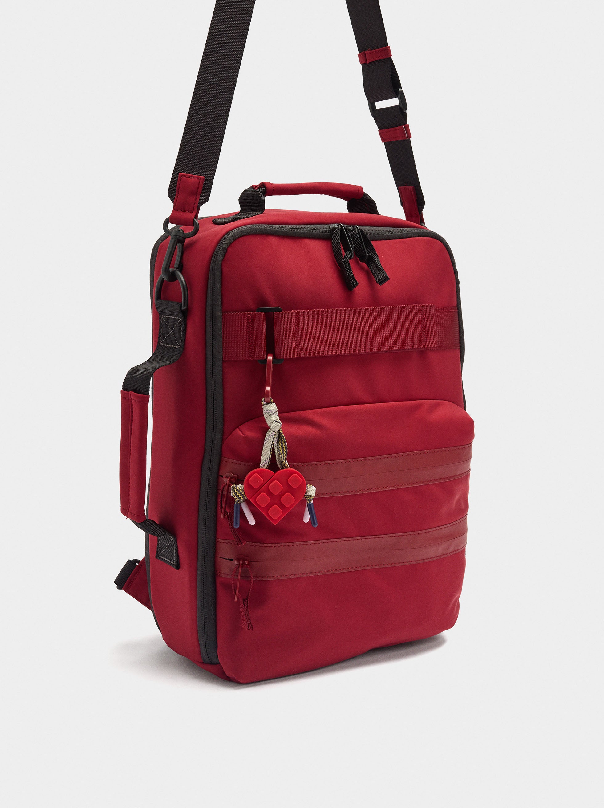 Mochila De Cabina De Nylon Colgante De Corazón